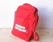Vintage Traveling Pack  Globus Gateways Red