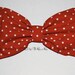 Red and White Dots Bow Bandeau