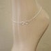 Sterling Silver Infinity Anklet... Endless Love