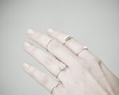 Quartz claw silver ring