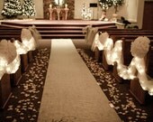 10 Tissue Paper Pom Pom Pew Decorations - Chair Decoration Kissing Ball -Flower Girl Bouquet - Wedding Centerpieces- SALE