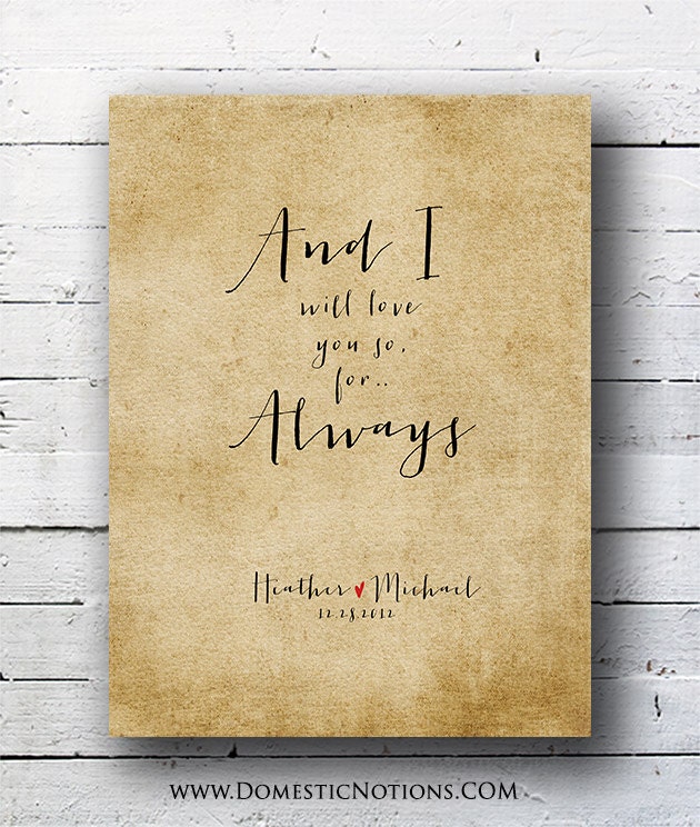 Typography Word Art Print : Lyric Wall Art, Quote Print, Music Art, Home Decor