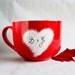 Valentines Heart Red Mug - Personalized Large Mug