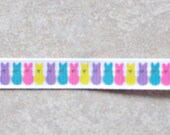 Peep Easter Bunnies on white 3/8" grosgrain ribbon Il_170x135