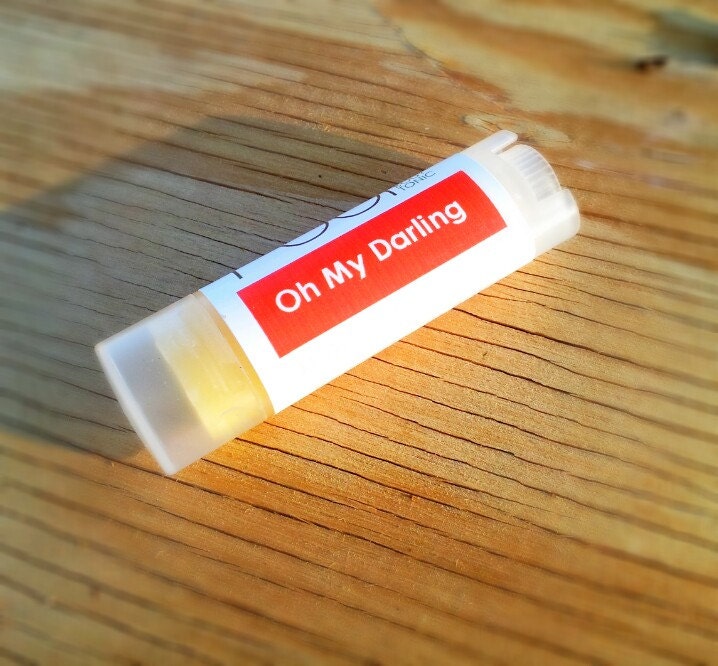 Natural Lip Balm - Clementine  - Shea Butter Lip Balm  Citrus .15 oz Moisturizing Lip Butter