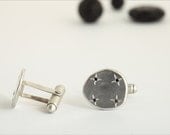 mens jewelry, Mens Cufflinks, Silver handmade Cuff Links, personalized engraved, wedding gifts, mens gifts, Diamond Cufflinks,Diamonds cut,
