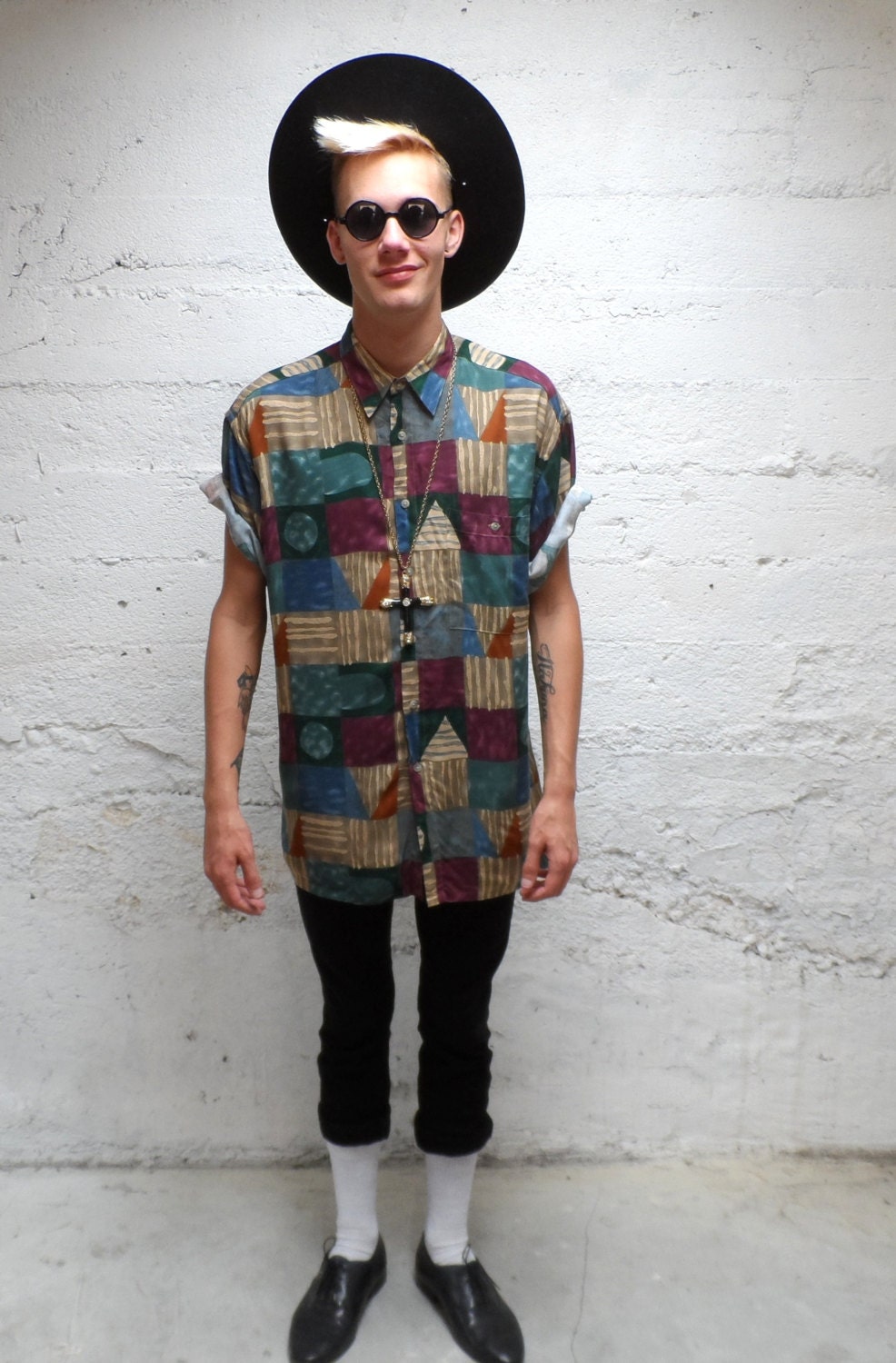 Crazy Squares... Vintage Shirt
