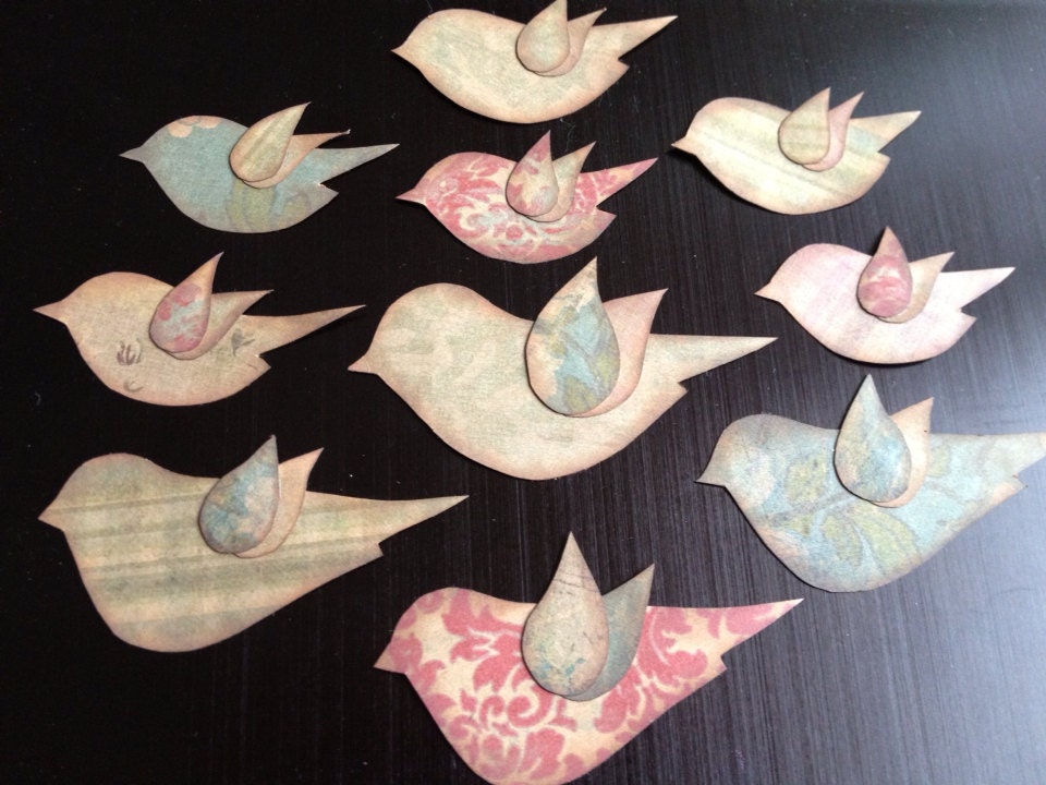 Birds in Flight kraft die cuts