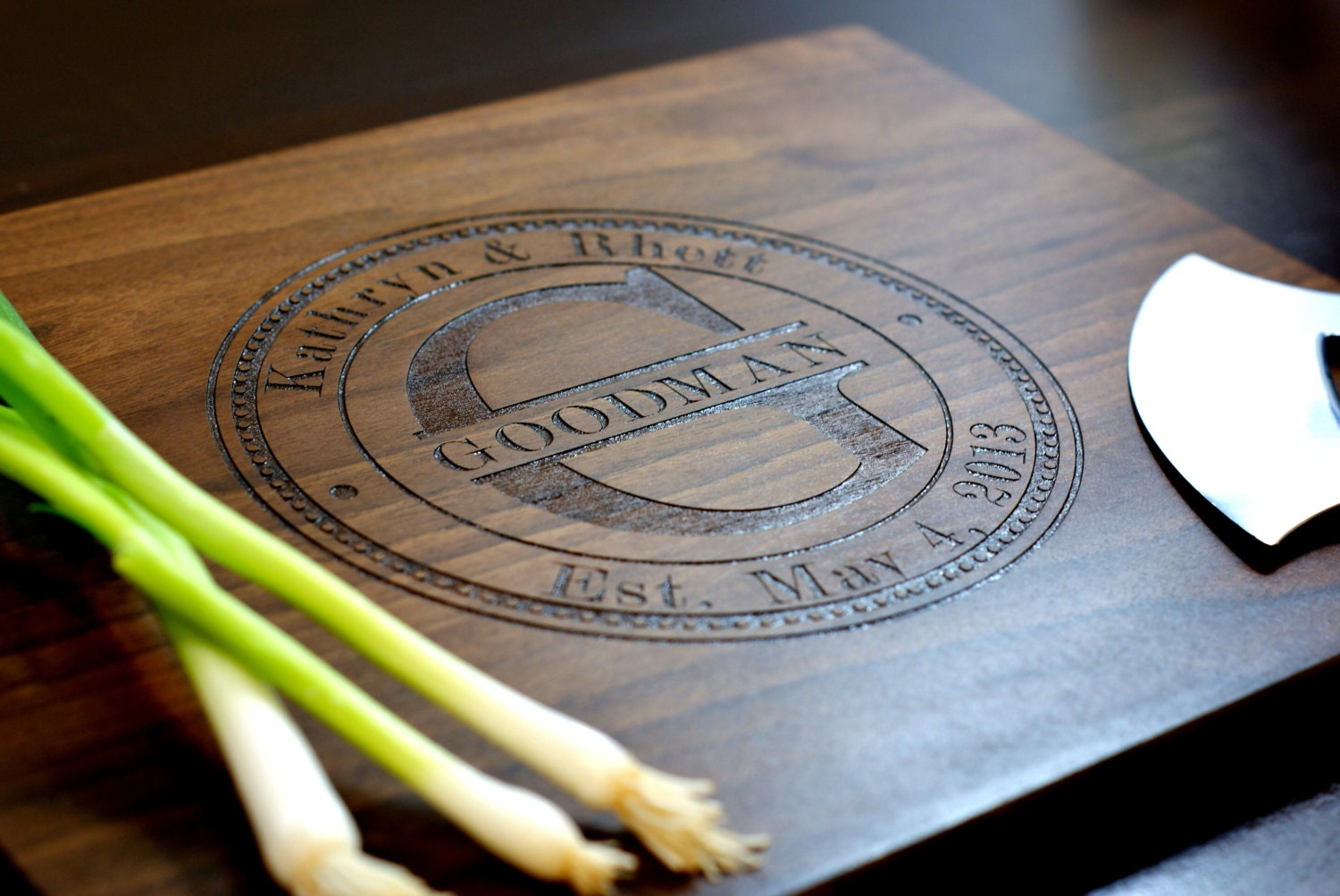 Personalized Cutting Board, Custom Engraved 12" x 15" - Personalized Wedding Gift, Anniversary Gift