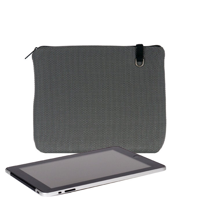 iPad Sleeve, Unisex iPad cover, Men's iPad Case, Women's iPad Case, Padded iPad Sleeve, Pockets, Tablet Case, Gray, RTS