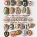 Alphabet Beach Stones for Kids, Sea Pebbles Gift Ideas, Educational Toys, Rocks