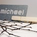 25 Place Cards with Clothespin For Rustical Wedding or Party, Stencil Font, Custom Cutout Names, Scrapbook, Papercut by MamaTita