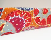 Vintage "Rio Carnival" Clutch, 60's, Retro, Mod, Sequined, Glam, Formal, Long, Sunburst, Jewel Tone, Handbag, Purse, Evening Bag
