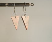 Geometric, Triangle, Modern Design, Statement, Super Conductor, OOAK Earrings - ThePolkadotMagpie