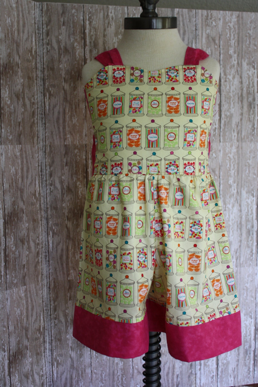 Girls Boutique Shortall Romper- Candy Shop