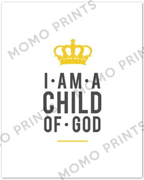 NEW 2013 lds Primary Theme 'I am A Child of God' Print in Cutsom Colors