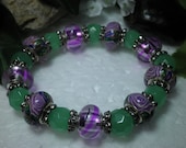 Jade Gemstone Beaded Stretch Bracelet