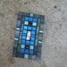 Mosaic Light Switch Cover - Sapphire, Aqua, and Teal Stained Glass Light Switch Plate