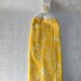 Hanging Double Kitchen Towel Yellow Towel with Outline of Flowers in White