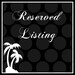 Custom Listing for Erica