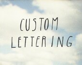 custom hand lettering - etsy shop website logo lettering - basic service package