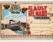 Sault Ste. Marie, Canada - Postcard Folder