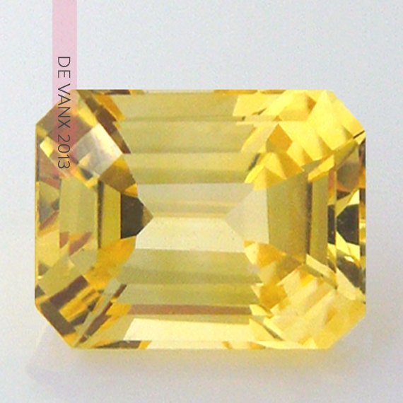 Yellow Stone Sapphire.  Loupe Clean Natural 1.56ct Octagon Cut Engagement Ring Ready Anniversary Ring Ready Promise Ring Ready