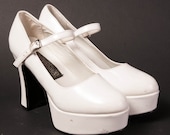 Funtasma White Stacked Pump 6