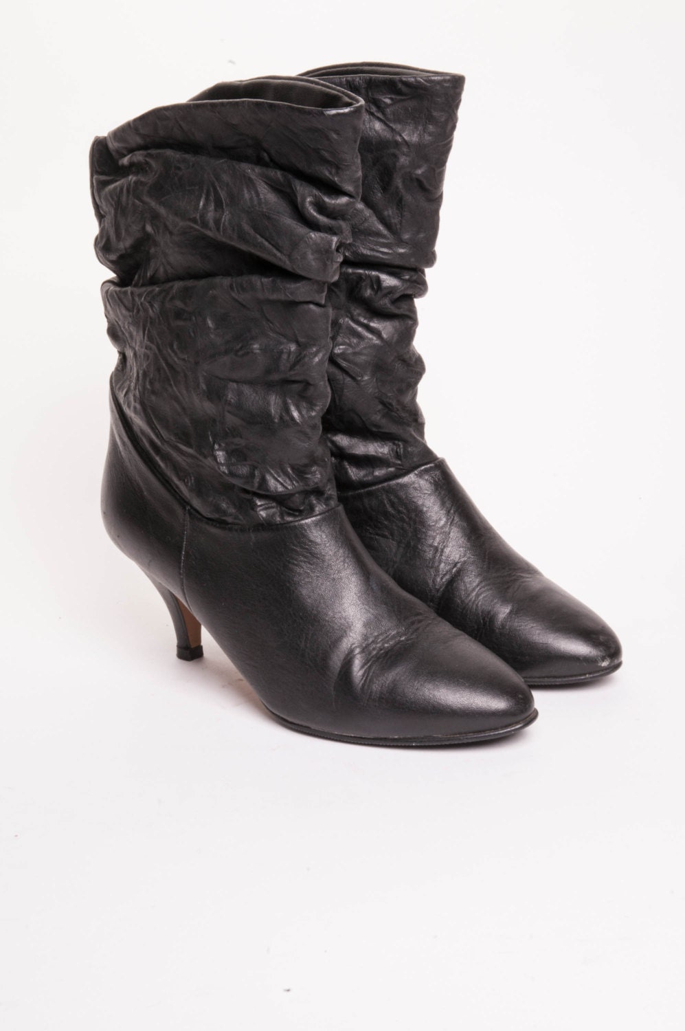 1980's D. Evans Black Boot 7
