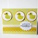 Baby Card Yellow Duck Card Baby Cards