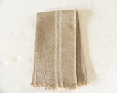 Set of six french vintage hemp table napkins ----free shipping------ - ChicFrangine