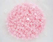 200pcs - 4mm Light Pink AB Pearl Flatback Decoden PE20004