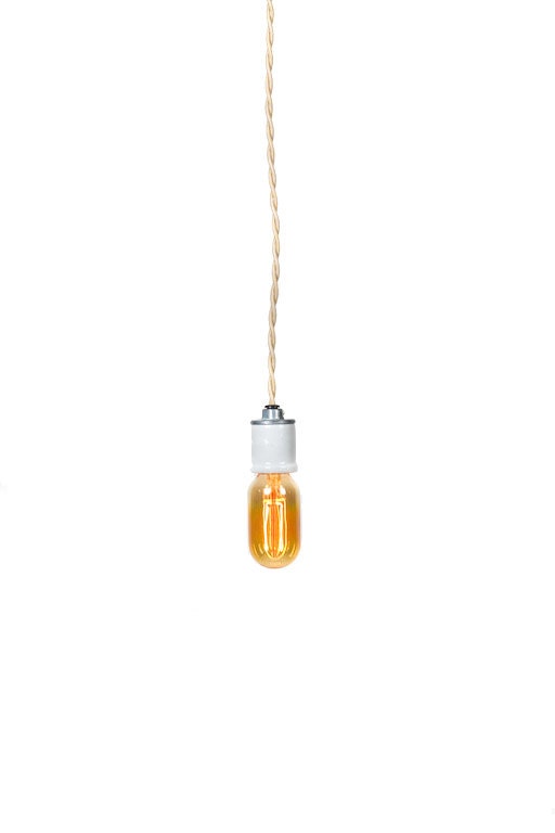 Modern Industrial Porcelain Socket Simple Pendant