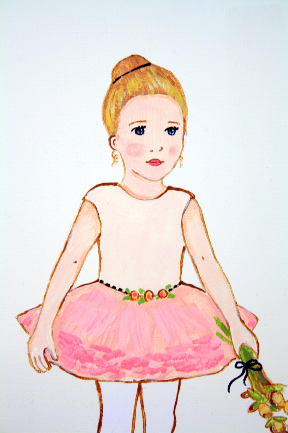 Dance recital gifts Customized Personalized Wall art paintings for little girls room on stretched canvas