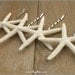 BEACH WEDDING Hair Accessories, White Starfish Hair Pins by Cheydrea