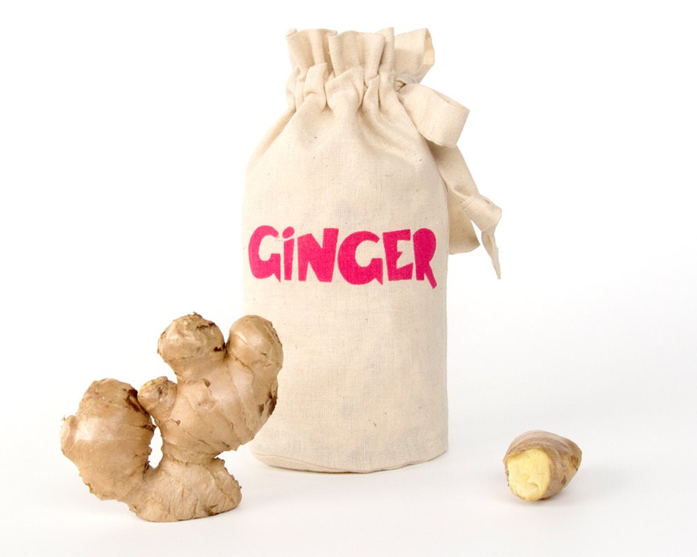 GINGER: Handmade reusable eco friendly fresh produce storage. Kitchen accessories. Hemp organic cotton canvas tote. Extra Small Size 0