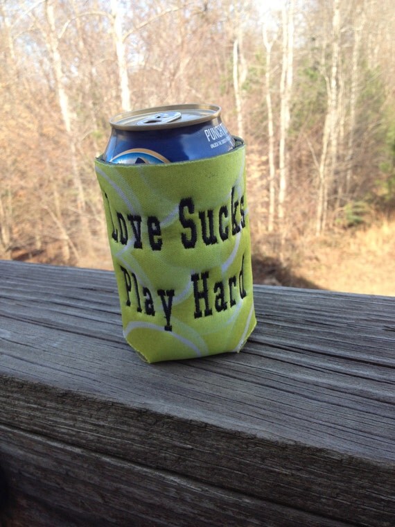 Love Sucks Play Hard Tennis Koozie Il_570xn