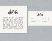 Printable Wedding Invitation Set - Biciclette