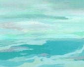 Turquoise and Gray 8x10 print, beach decor, ocean, abstract print, turquoise and aqua blue, spa retreat art