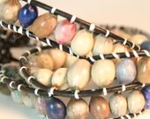 Leather Wrap Seed Bracelet
