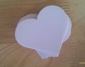 Paper Hearts - White - 50 Pieces - 2.75 inches across