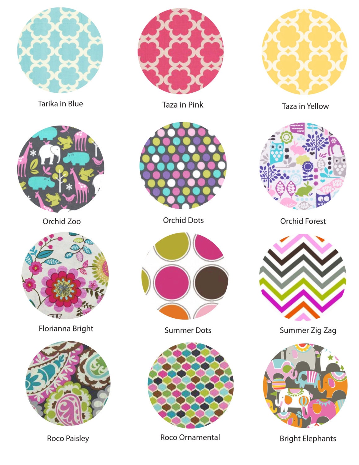 NEW 2013 Freckles Fabric Choices - Order a swatch