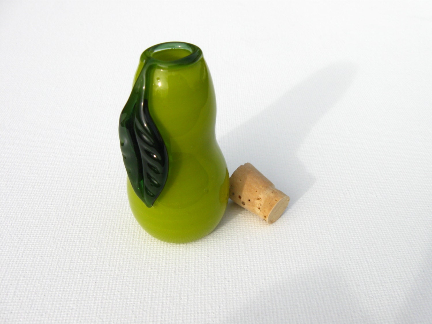Small Decorative Glass Jar - Pear