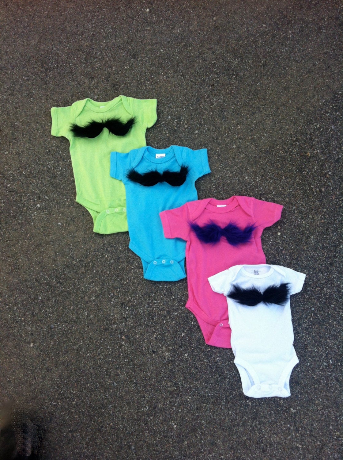 funny mustache baby shower gift boy girl onesie