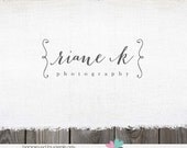 Custom Premade Photography Logo - Name Swirl Frame Logo Design Name Text Logo