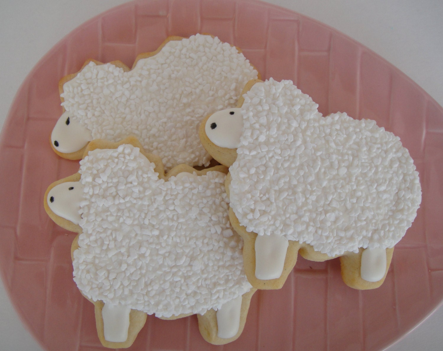 Sheep Decorated Sugar Cookies - 12 - One Dozen