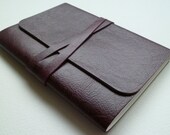 Leather Bound Artist Sketchbook Oxblood/Burgundy With an Antique Finish Handmade