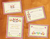 PRINTABLE RUSTIC RANGOLI Invitation Suite Custom Design Colors-Text Diy Wedding Paper Goods Anniversary Party Table Decor Program Modern