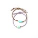 HALF OFF Seaborne Bracelet - Braided Linen Rope and Blue Peruvian Opal