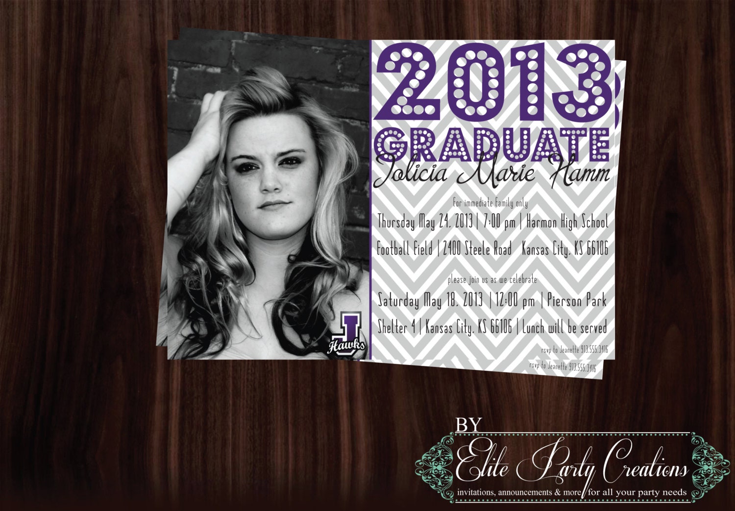 Printable Graduation Photo Card